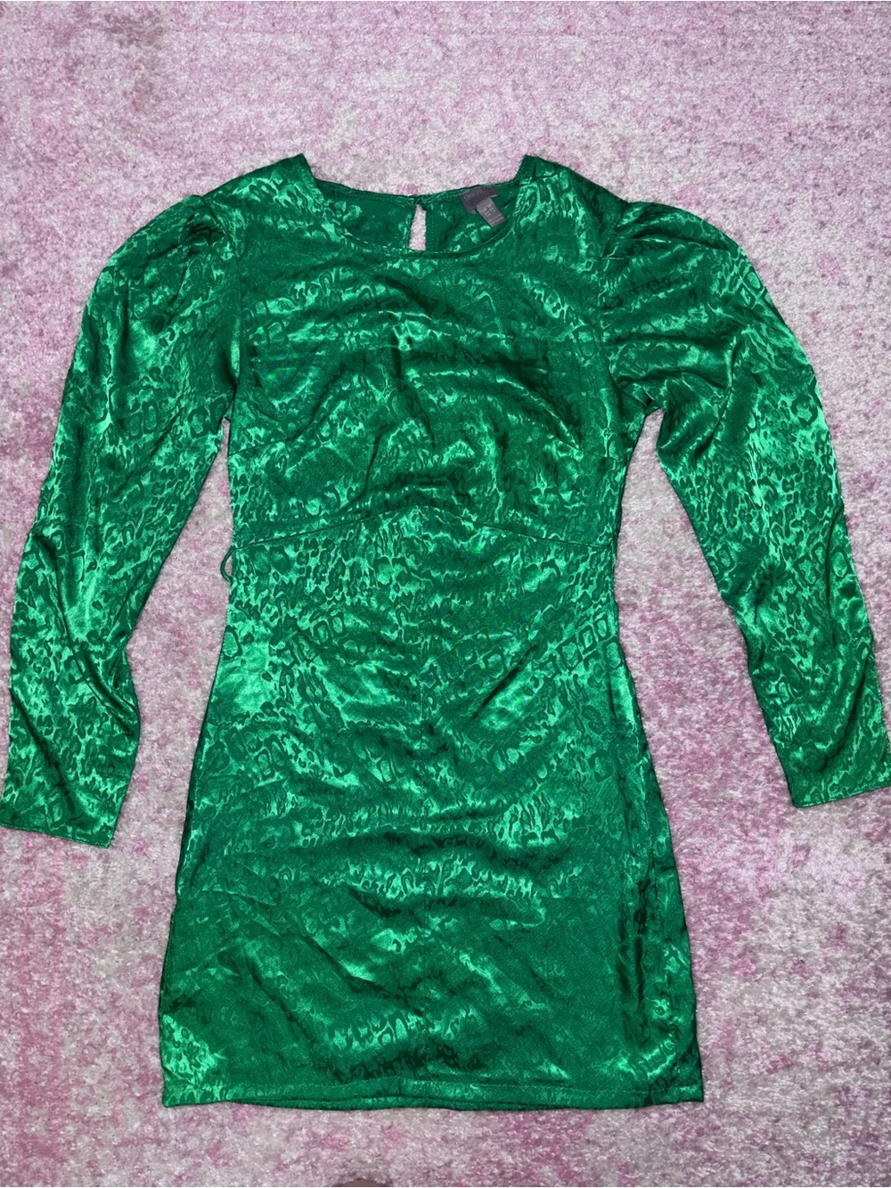 ASOS Emerald Green Long-Sleeve Bodycon Dress